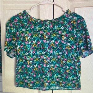 Floral Green Women's Top